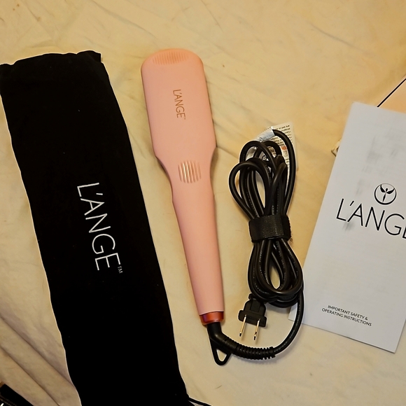 L'ANGE Hair Lange Le Vite Hairbrush Straightener New In Box Pink